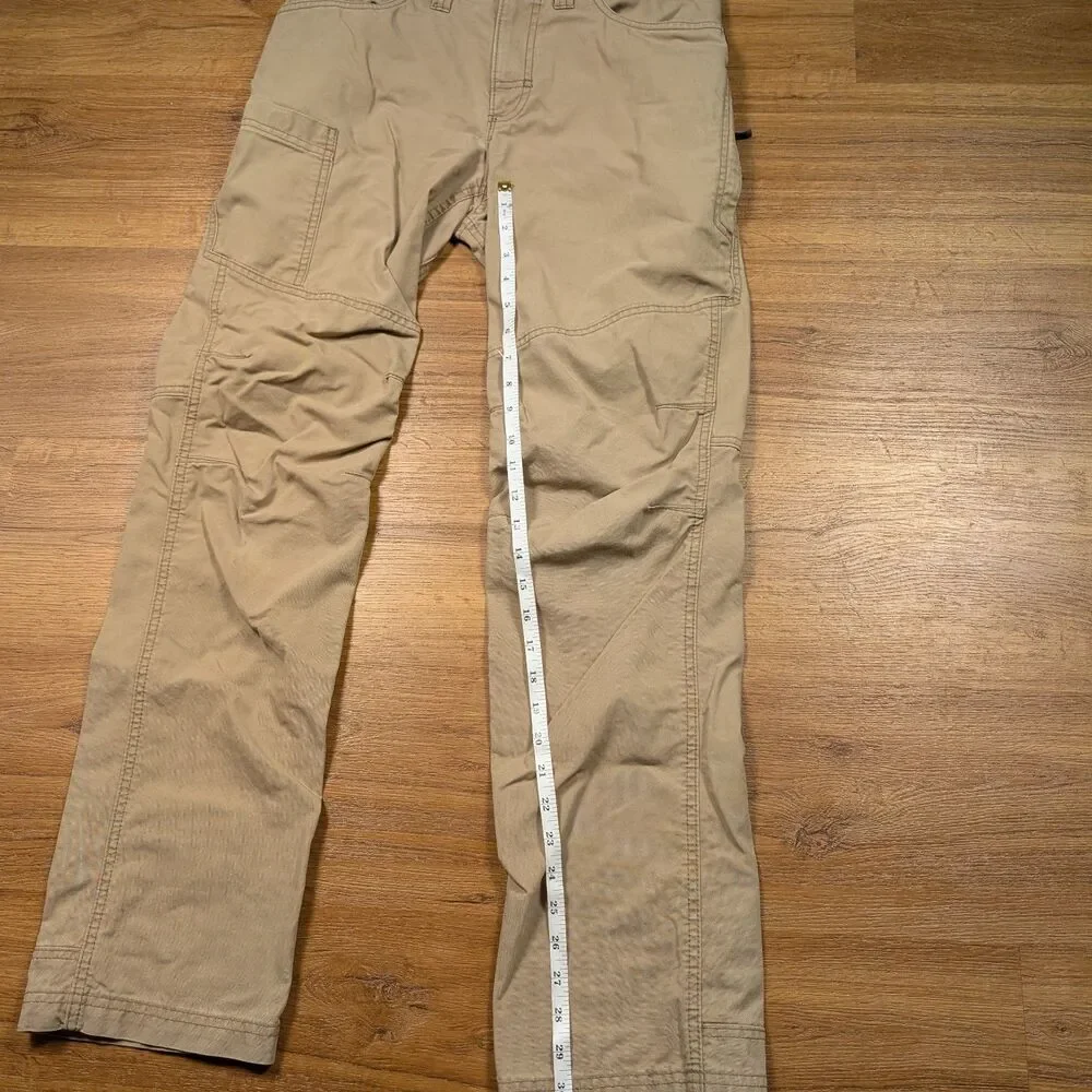 LL Bean Riverton Pants Mens 30x32(31) Beige Hiking Outdoor Utility Cargo